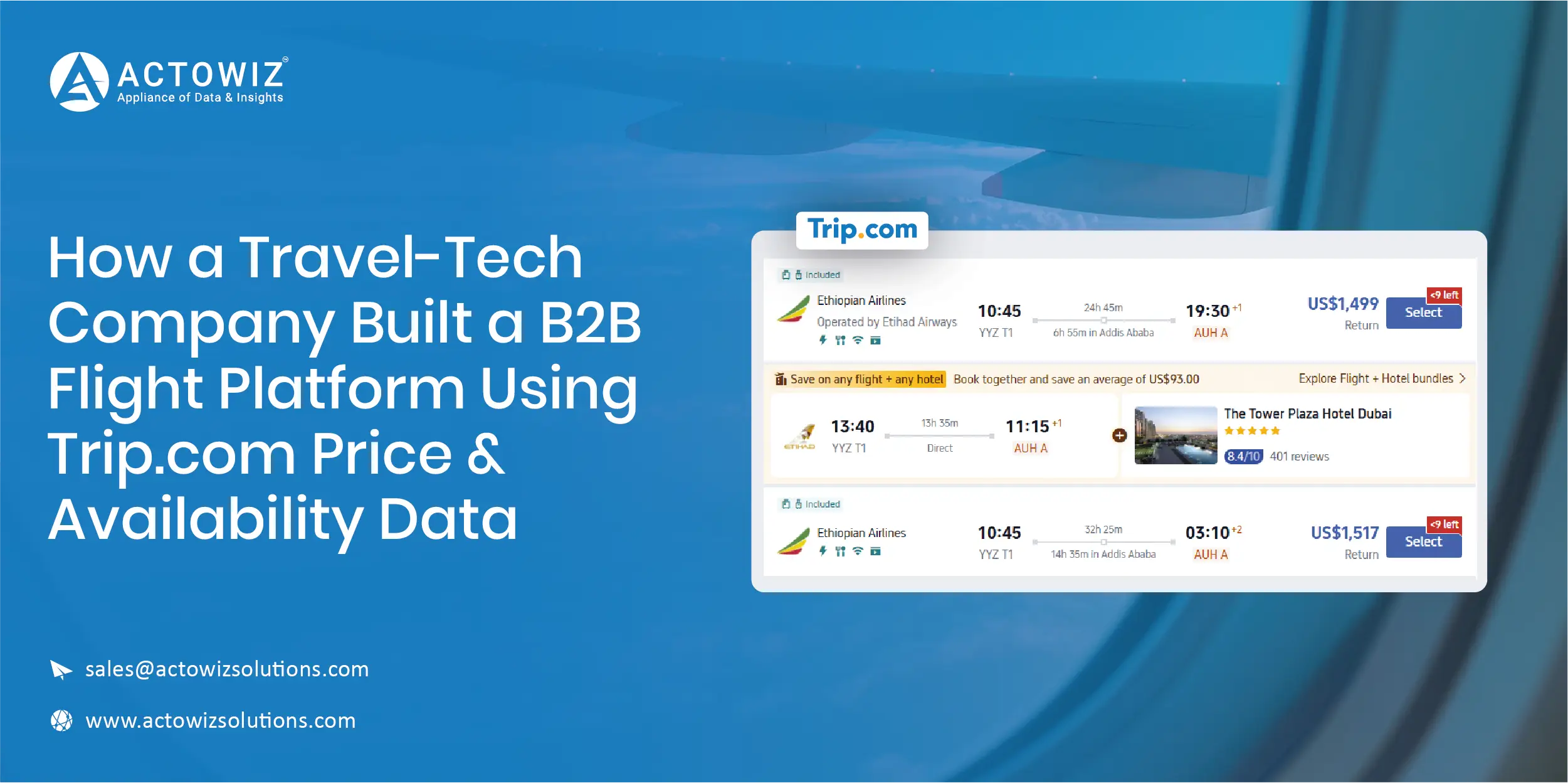 B2B Flight Booking Platform Using Trip.com Price & Availability Data